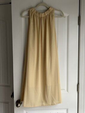 Prologue Yellow Gathered Strap Top